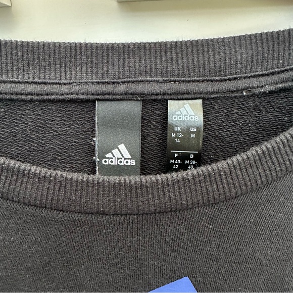 Adidas Black Sweatshirt - Size MEDIUM - Picture 4 of 4